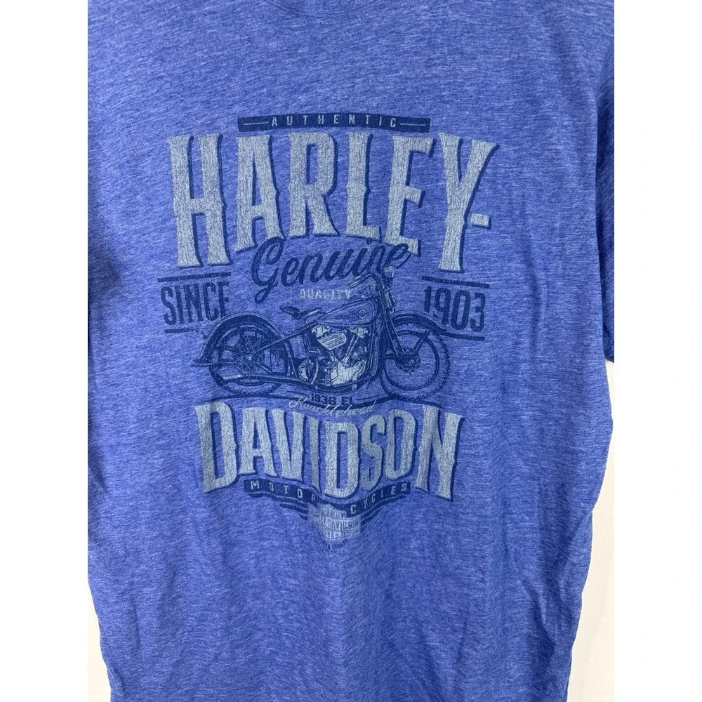 Harley-Davidson Texarkana Texas Blue Short Sleeve Graphic T-shirt Size L - Picture 7 of 16